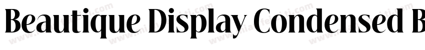 Beautique Display Condensed Black字体转换
